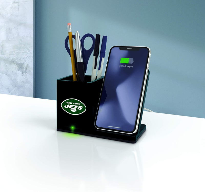 SOAR NFL Wireless Charger and Desktop Organizer, New York Jets - Image 3